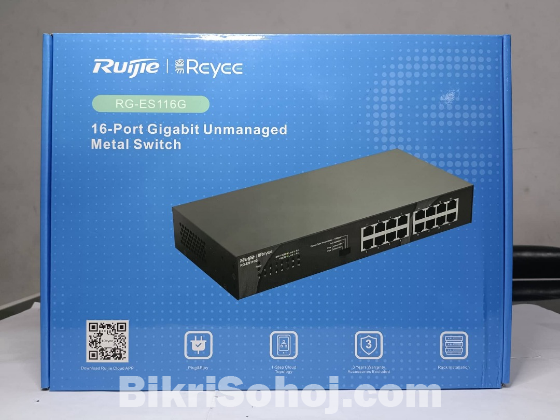 Ruijie RG-ES116G 16-Port Gigabit Unmanaged Switch